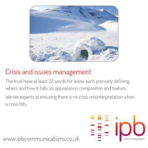 Crisis and issue management